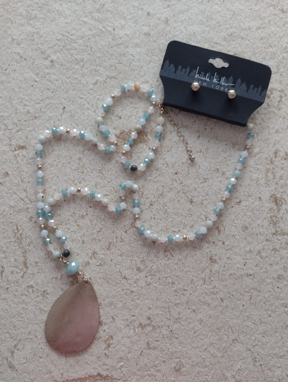 Nicole Miller Necklace Earrings Set